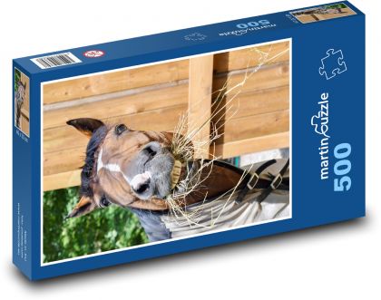 Koń - Puzzle 500 elementów, rozmiar 46x30 cm