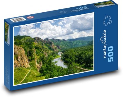 Khakassia - rieka, Rusko - Puzzle 500 dielikov, rozmer 46x30 cm 