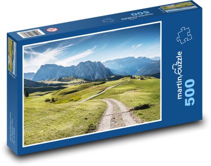 Dolomity - talianske hory - Puzzle 500 dielikov, rozmer 46x30 cm 