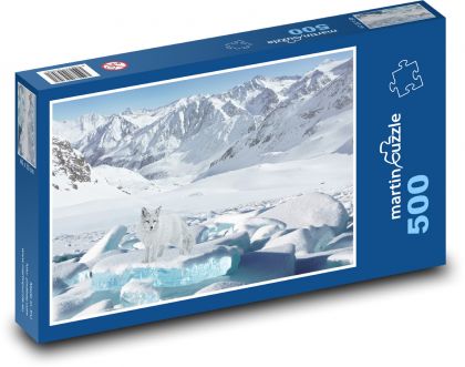 Glacier fox - Puzzle of 500 pieces, size 46x30 cm 