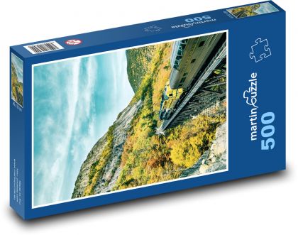 Vlak - železnice - puzzle 500 dílků