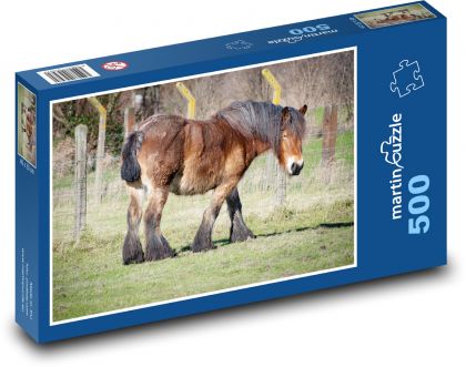 Brązowy koń - Puzzle 500 elementów, rozmiar 46x30 cm