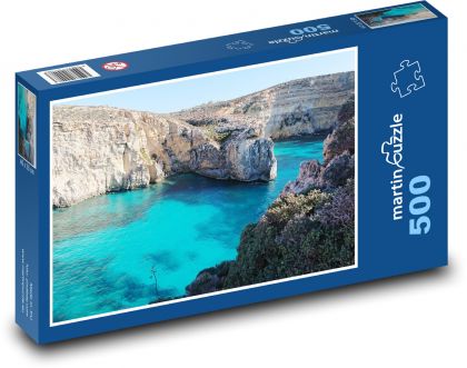 Blaue Lagune - Malta - Puzzle - 500 Teile