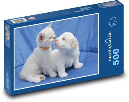 Pes - kočka - puzzle 500 dílků