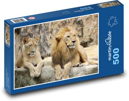Lev a levica - Puzzle 500 dielikov, rozmer 46x30 cm 