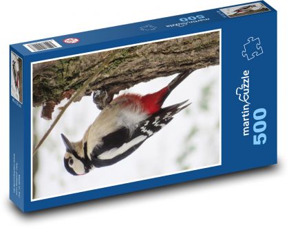 Strakapoud veľký - Puzzle 500 dielikov, rozmer 46x30 cm 