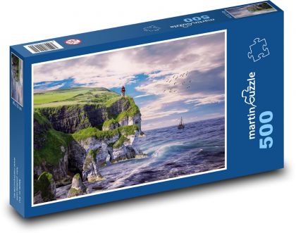 Reef lighthouse - Puzzle of 500 pieces, size 46x30 cm 