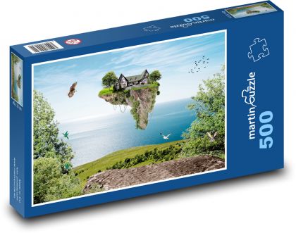 Ostrov vo vzduchu - Puzzle 500 dielikov, rozmer 46x30 cm 
