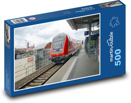 Vlak - zastávka - puzzle 500 dílků