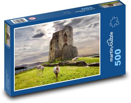 Ovce na hrade - Puzzle 500 dielikov, rozmer 46x30 cm 