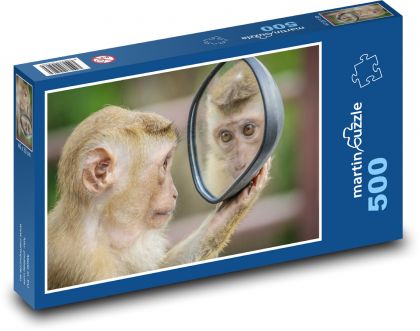 Opice a zrcadlo - puzzle 500 dílků