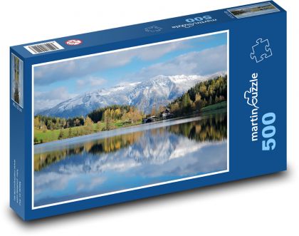 Autumn - lake - Puzzle of 500 pieces, size 46x30 cm 