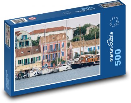 More - prístav, lode - Puzzle 500 dielikov, rozmer 46x30 cm 