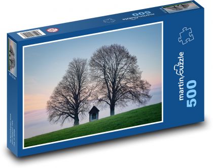Kapelle - Bäume, Landschaft - Puzzle - 500 Teile
