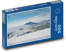 Zimní krajina - hory Puzzle 500 dílků - 46 x 30 cm