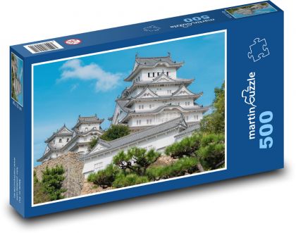 Japonia - zamek Himeji - Puzzle 500 elementów, rozmiar 46x30 cm