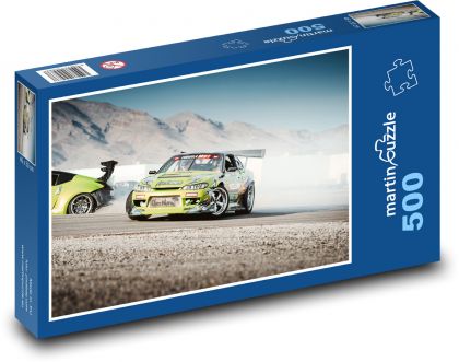 Auto -drift, závod - puzzle 500 dílků