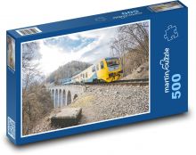 Vlak - koleje, viadukt Puzzle 500 - 46x30 cm