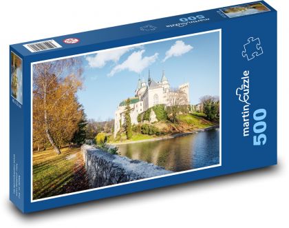 Slovensko - Bojnický zámok - Puzzle 500 dielikov, rozmer 46x30 cm 