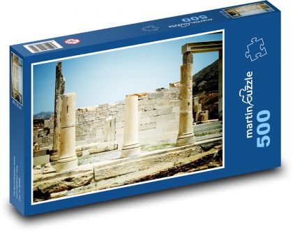 Pozostałości świątyni - Grecja - Puzzle 500 elementów, rozmiar 46x30 cm