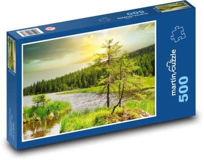 Lake - Forest - Puzzle of 500 pieces, size 46x30 cm 