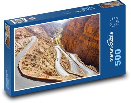 Maroko - tiesňavy - Puzzle 500 dielikov, rozmer 46x30 cm 