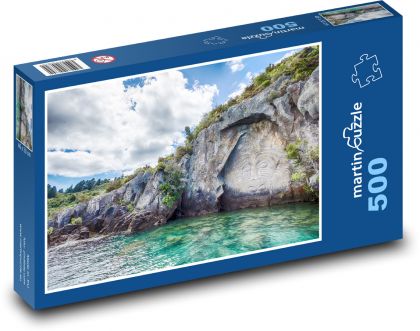 Neuseeland - Felsmalerei - Puzzle - 500 Teile