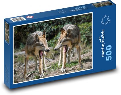 Angry Wolves - Puzzle of 500 pieces, size 46x30 cm 