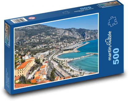 Menton - Francúzsko - Puzzle 500 dielikov, rozmer 46x30 cm 