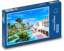 Dominikánska republika Hotel Puzzle 500 dielikov - 46 x 30 cm 
