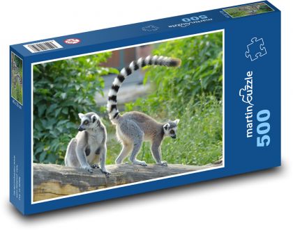 Kata Lemur - Puzzle 500 elementów, rozmiar 46x30 cm
