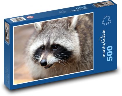 Raccoon Teddy Bear - Puzzle of 500 pieces, size 46x30 cm 