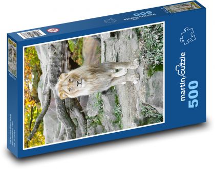 Lev v zoologickej záhrade - Puzzle 500 dielikov, rozmer 46x30 cm 