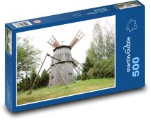 Starý větrný mlýn Puzzle 500 - 46x30 cm