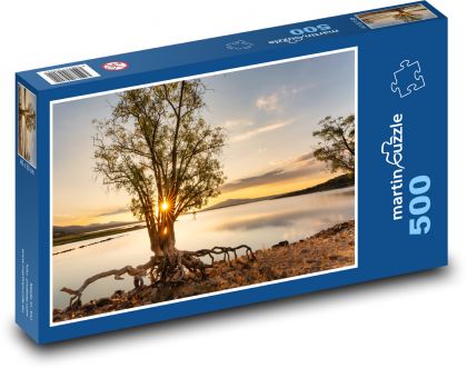 Strom - východ slunce - puzzle 500 dílků