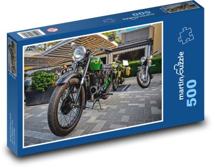 Historický motocykl - puzzle 500 dílků