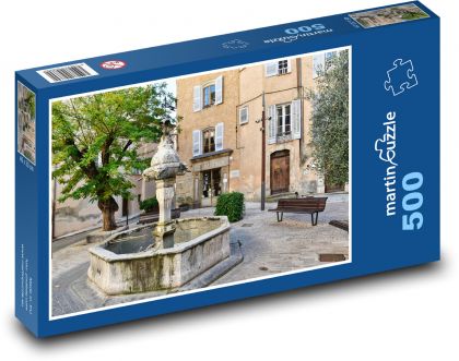 Mesto - fontána - Puzzle 500 dielikov, rozmer 46x30 cm 