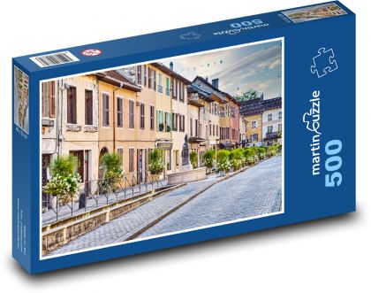Quadrat - Häuser - Puzzle - 500 Teile