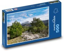 Francie - Montagne Sainte-Victoire Puzzle 500 dílků - 46 x 30 cm