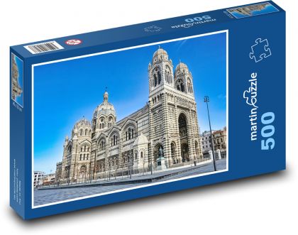 Katedra - Francja - Marsylia - Puzzle 500 elementów, rozmiar 46x30 cm