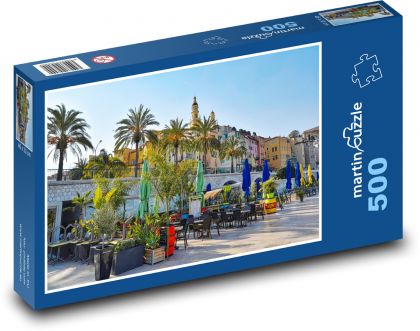 Menton - Francúzsko - Puzzle 500 dielikov, rozmer 46x30 cm 