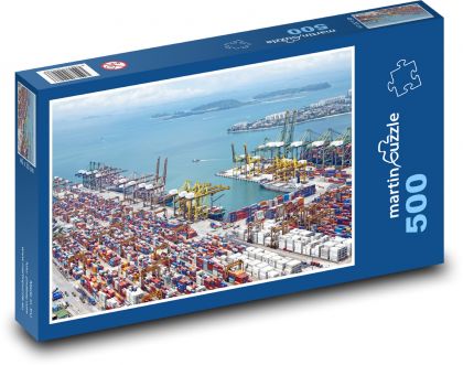 Nákladný prístav - Puzzle 500 dielikov, rozmer 46x30 cm 