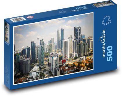 Malaysia - city - Puzzle of 500 pieces, size 46x30 cm 