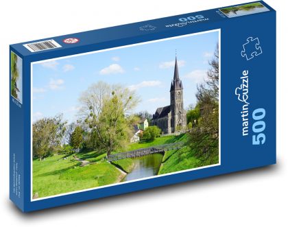 Kostol - Rinteln - Puzzle 500 dielikov, rozmer 46x30 cm 