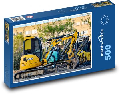 Maszyny budowlane - Puzzle 500 elementów, rozmiar 46x30 cm