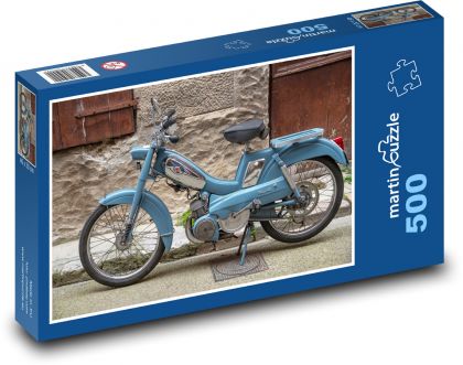 Stary motorower - Puzzle 500 elementów, rozmiar 46x30 cm