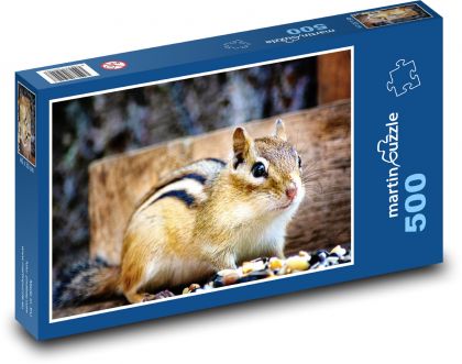 Veverička - hlodavec - Puzzle 500 dielikov, rozmer 46x30 cm 