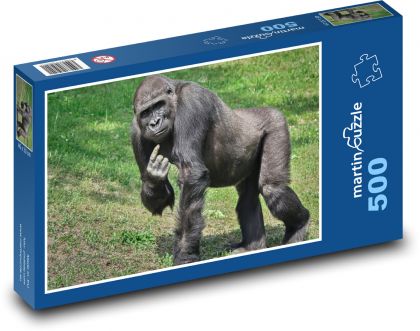 Goryl - małpa - Puzzle 500 elementów, rozmiar 46x30 cm
