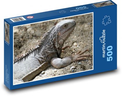Iguana - lizard - Puzzle of 500 pieces, size 46x30 cm 