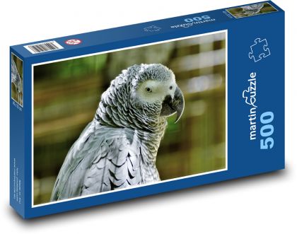 Grey parrot - Puzzle of 500 pieces, size 46x30 cm 